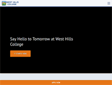 Tablet Screenshot of onlinecourses.westhillscollege.com