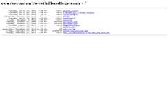 Desktop Screenshot of coursecontent.westhillscollege.com