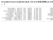 Tablet Screenshot of coursecontent.westhillscollege.com